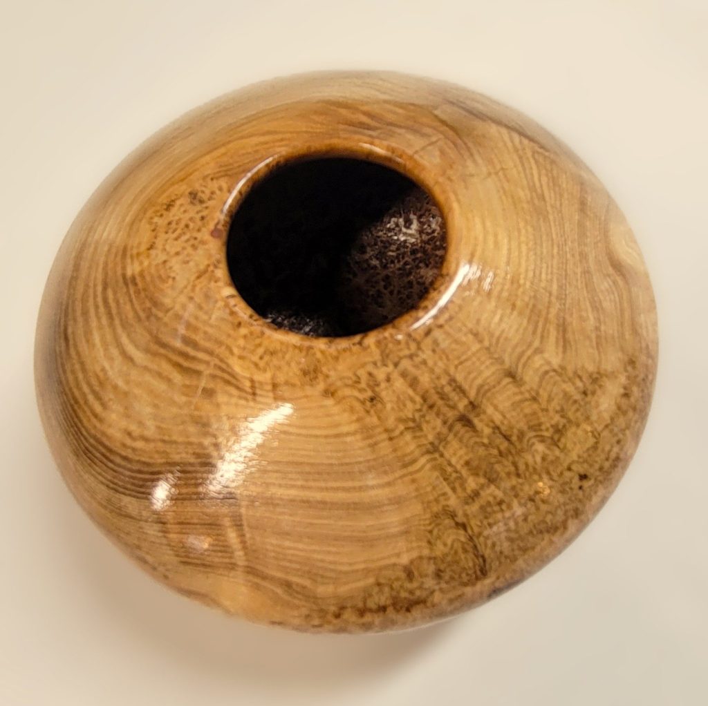 Ash Vessel turned by Ed Hebda, Central Wisconsin Wood Turners