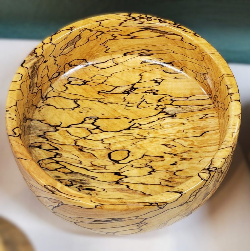 Spalted Maple Bowl turned by Mark Petitt, Central Wisconsin Wood Turners