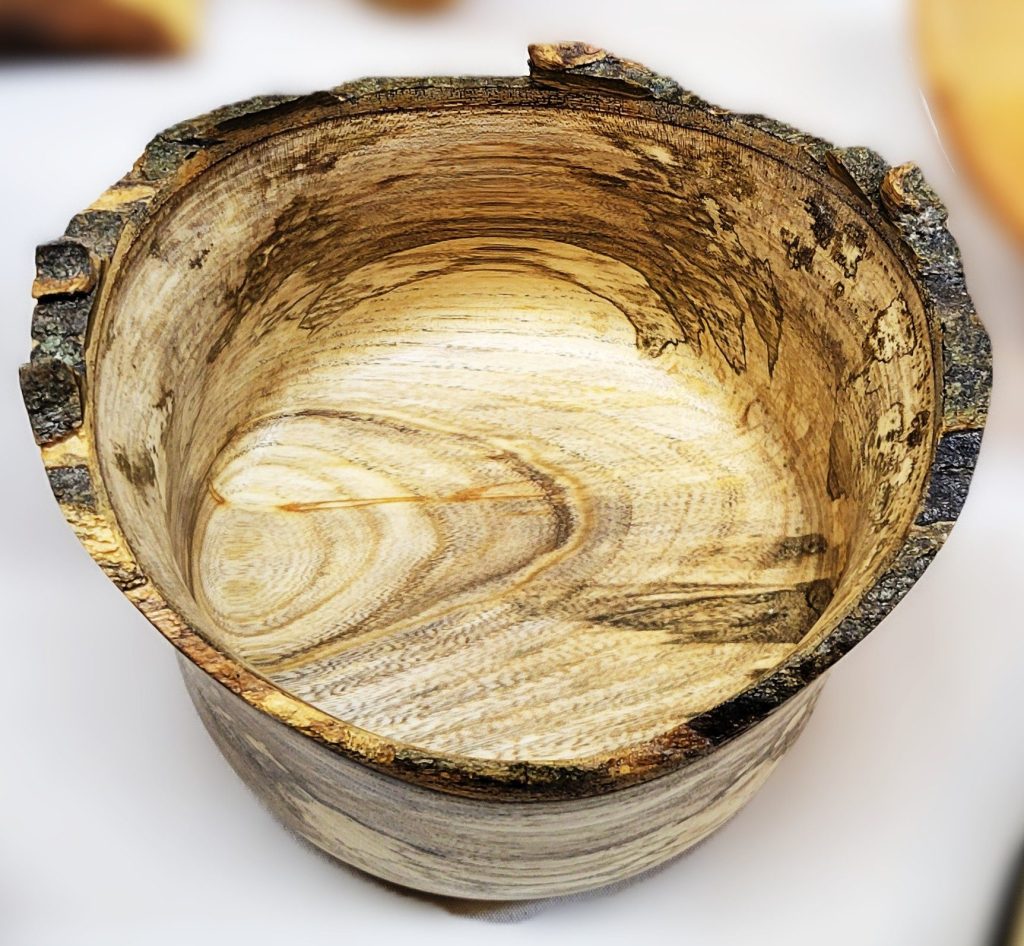 Hackberry Bowl turned by Richard Sondelski, Central Wisconsin Wood Turners