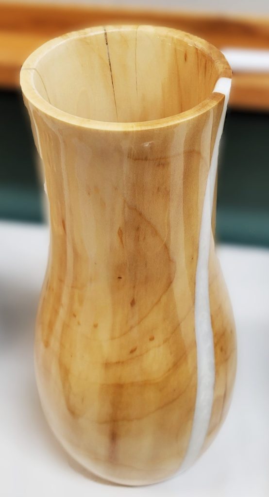Maple Vase turned by Richard Sondelski, Central Wisconsin Wood Turners