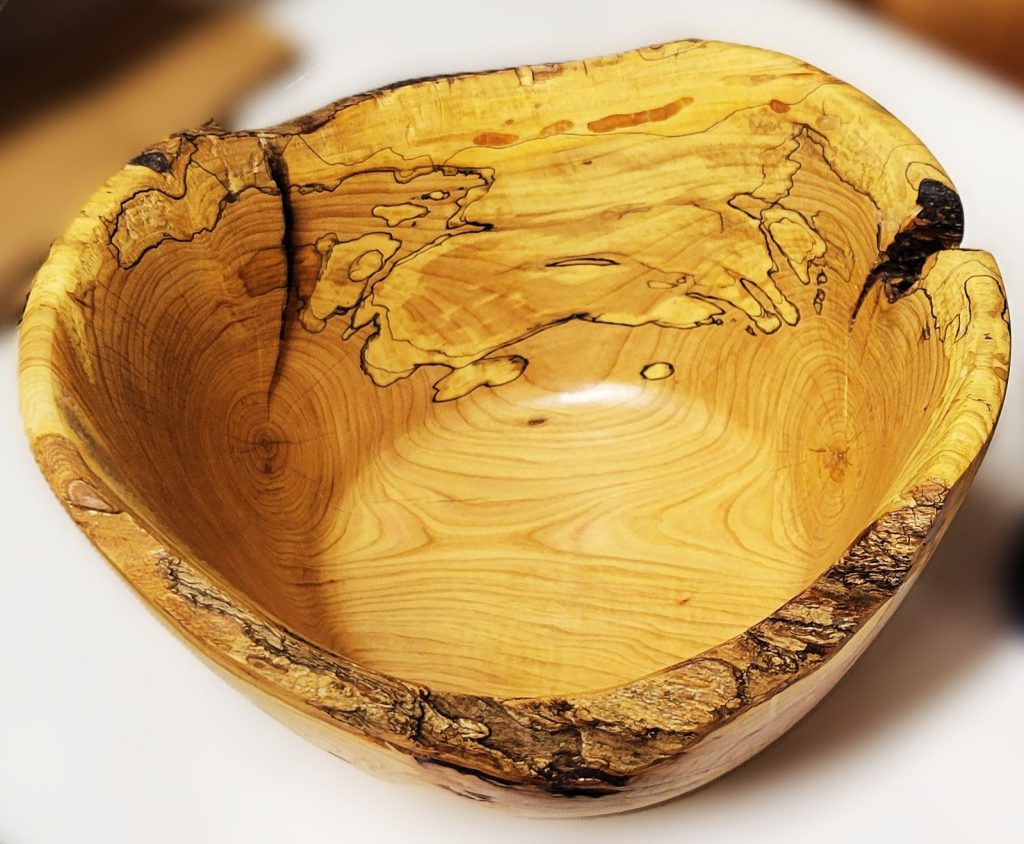 Lilac Bowl turned by Mike Sherman, Central Wisconsin Wood Turners