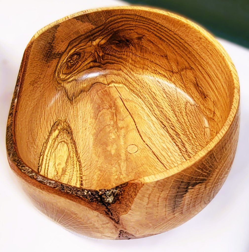Pin Oak Bowl turned by Mike Sherman, Central Wisconsin Wood Turners