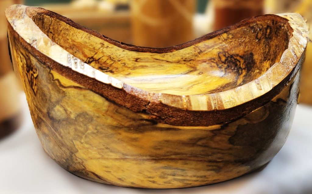 Spalted Birch turned by Allen Daul, Central Wisconsin Wood Turners