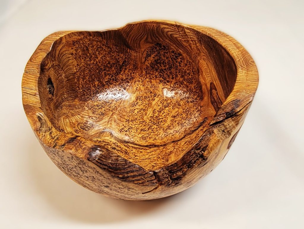 Ash Burl turned by Jim Andersen, Central Wisconsin Wood Turners